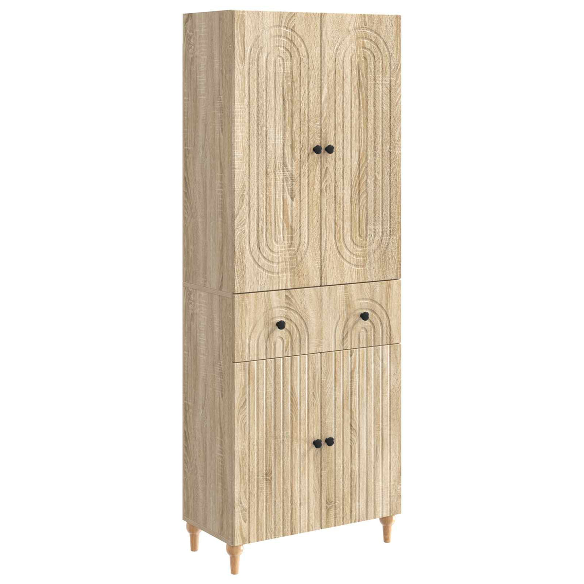 Cabinet Set 2 pcs Engineered Wood Sonoma oak
