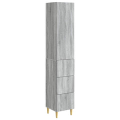 vidaXL Cabinet Set 2 pcs Grey Sonoma 33 x 34.5 x 90 cm Engineered Wood 2