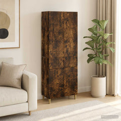Cabinet Set 2 pcs Engineered Wood Smoked oak
