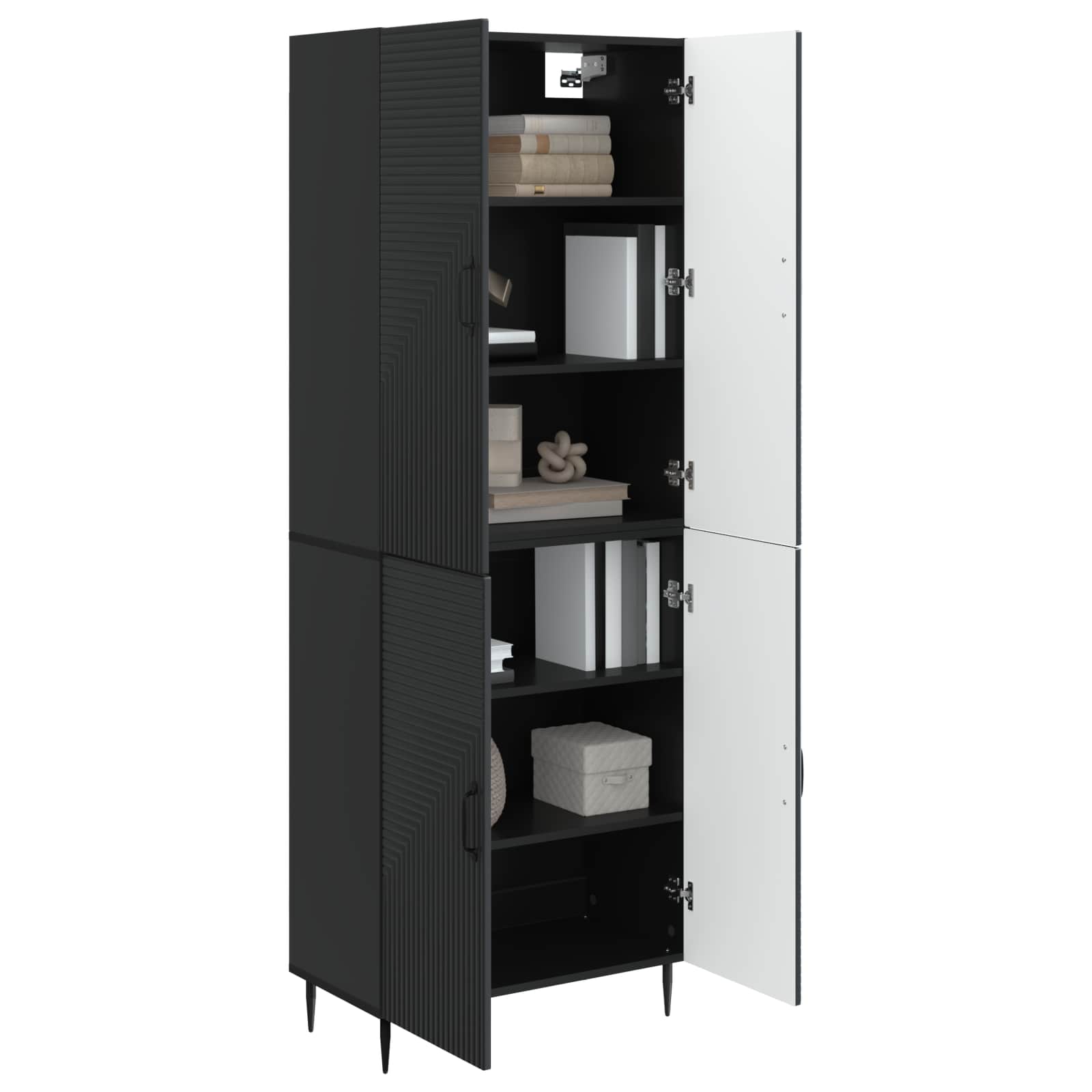 vidaXL Cabinet Set 2 pcs 66 x 34.5 x 89.5 cm Engineered Wood 3