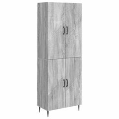 vidaXL Cabinet Set 2 pcs Grey Sonoma 66 x 34.5 x 89.5 cm 2