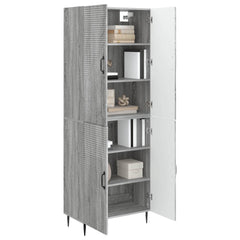 vidaXL Cabinet Set 2 pcs Grey Sonoma 66 x 34.5 x 89.5 cm 3