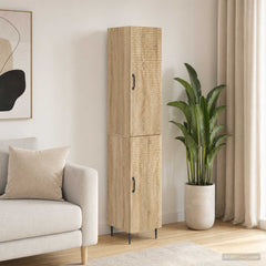 vidaXL Cabinet Set 2 pcs Sonoma Oak 33 x 34.5 x 89.5 cm 1