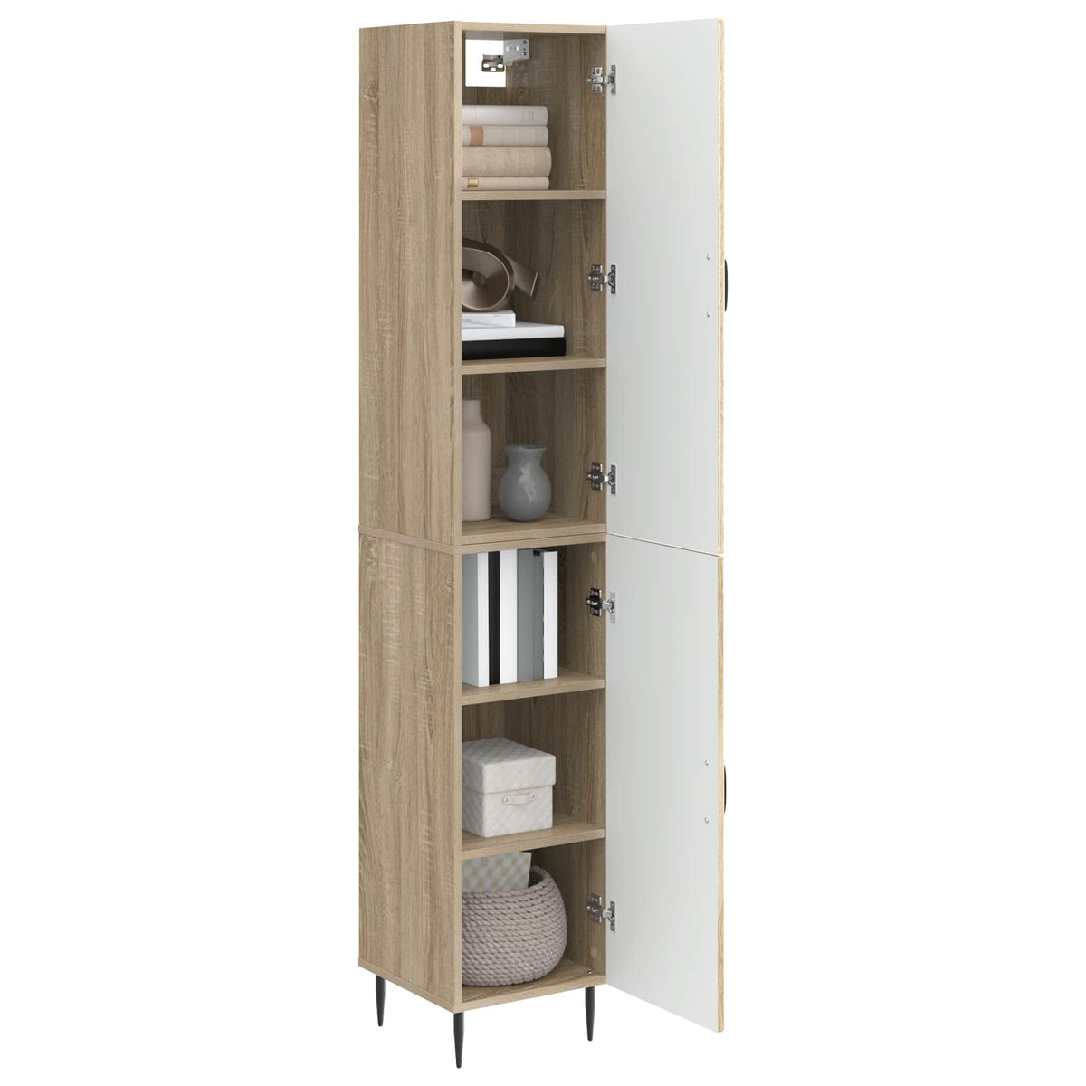 vidaXL Cabinet Set 2 pcs Sonoma Oak 33 x 34.5 x 89.5 cm 3
