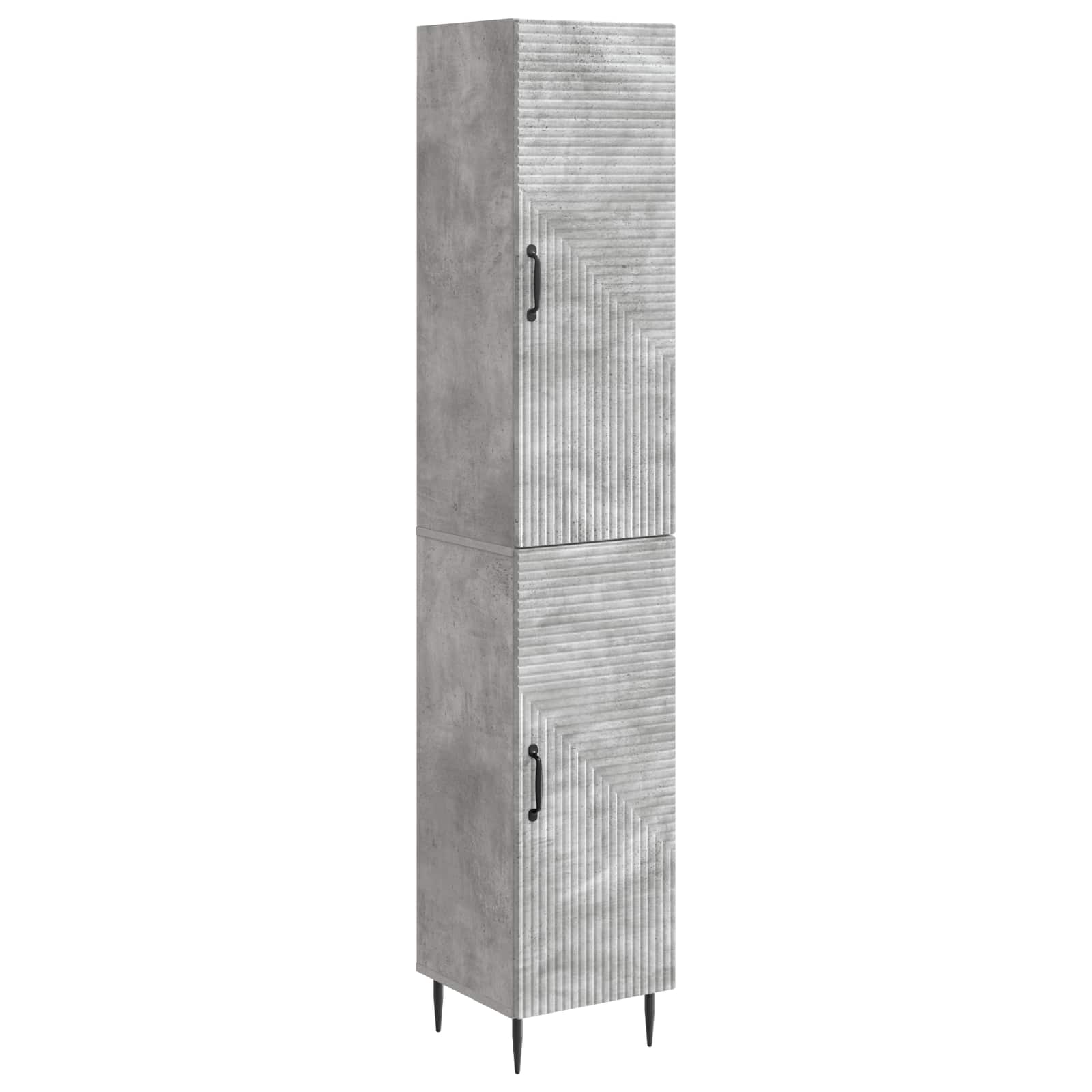 vidaXL Cabinet Set 2 pcs Concrete Grey 33 x 34.5 x 89.5 cm 2