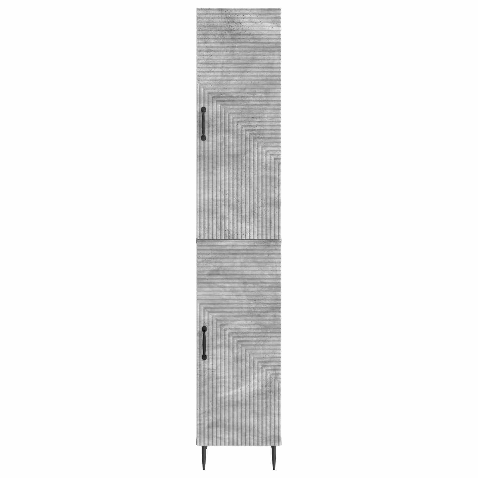 vidaXL Cabinet Set 2 pcs Concrete Grey 33 x 34.5 x 89.5 cm 5
