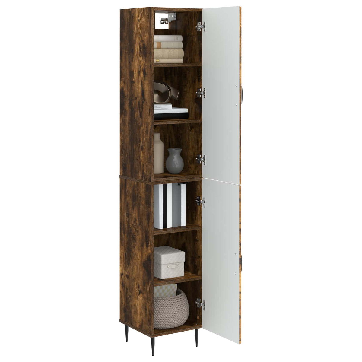 vidaXL Cabinet Set 2 pcs Smoked Oak 33 x 34.5 x 89.5 cm 3