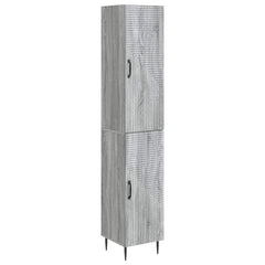 vidaXL Cabinet Set 2 pcs Grey Sonoma 33 x 34.5 x 89.5 cm 2