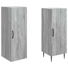 vidaXL Cabinet Set 2 pcs Grey Sonoma 33 x 34.5 x 89.5 cm 4