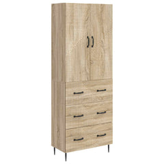 vidaXL Cabinet Set 2 pcs 66 x 34.5 x 90 cm Engineered Wood Sonoma Oak 2