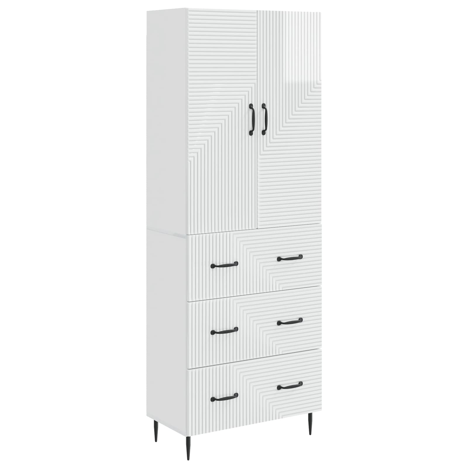 vidaXL Cabinet Set 2 pcs 66 x 34.5 x 90 cm Engineered Wood 2