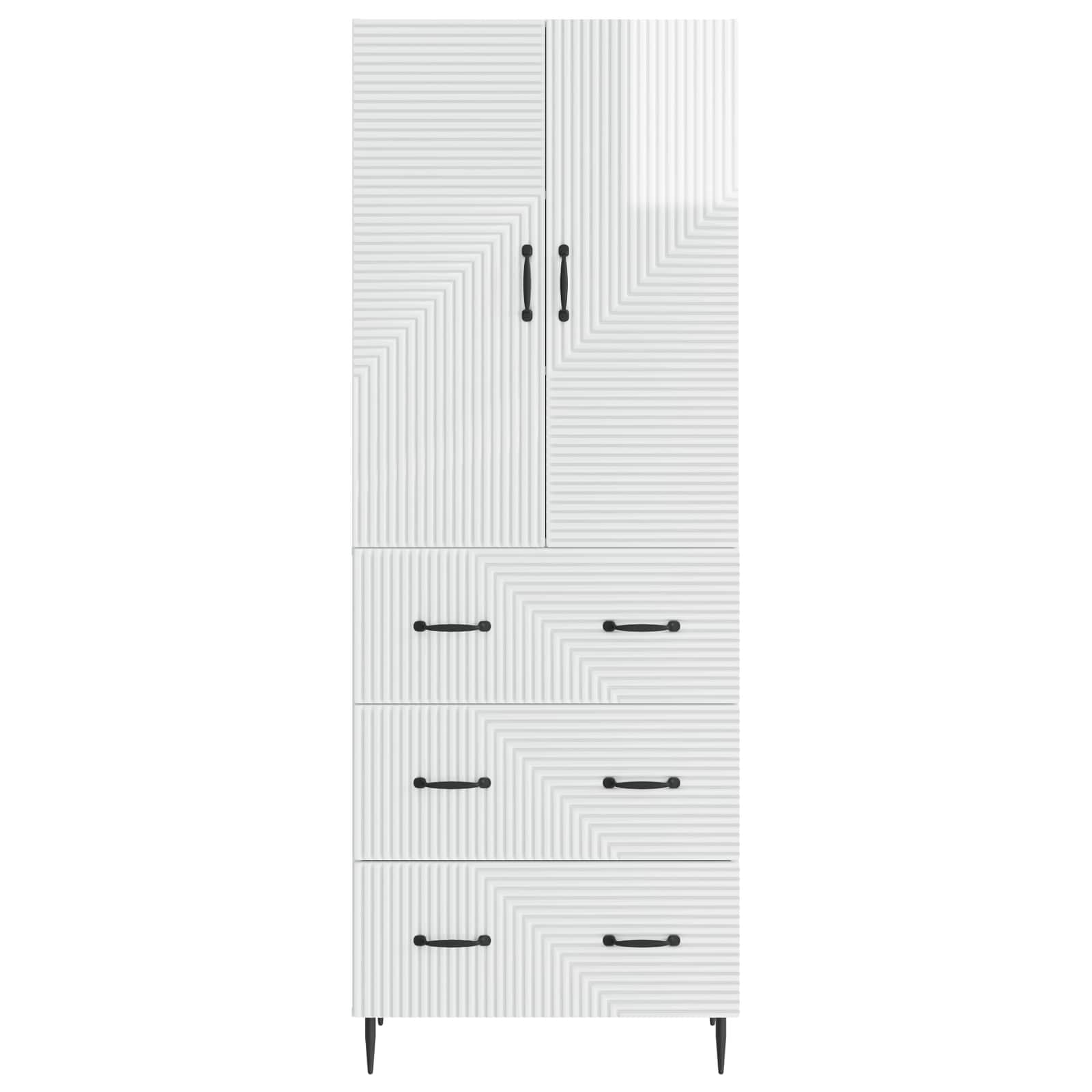 vidaXL Cabinet Set 2 pcs 66 x 34.5 x 90 cm Engineered Wood 5