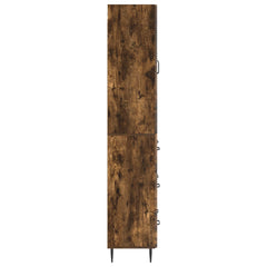 vidaXL Cabinet Set 2 pcs 66 x 34.5 x 90 cm Engineered Wood Smoked Oak 6