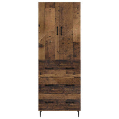 vidaXL Cabinet Set 2 pcs 66 x 34.5 x 90 cm Engineered Wood Old Wood 5