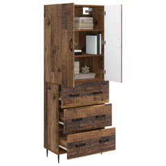 vidaXL Cabinet Set 2 pcs 66 x 34.5 x 90 cm Engineered Wood Old Wood 3