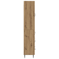 vidaXL Cabinet Set 2 pcs 66 x 34.5 x 90 cm Engineered Wood Artisan Oak 6