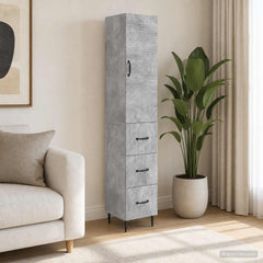 vidaXL Cabinet Set 2 pcs 33 x 34.5 x 90 cm Engineered Wood 1