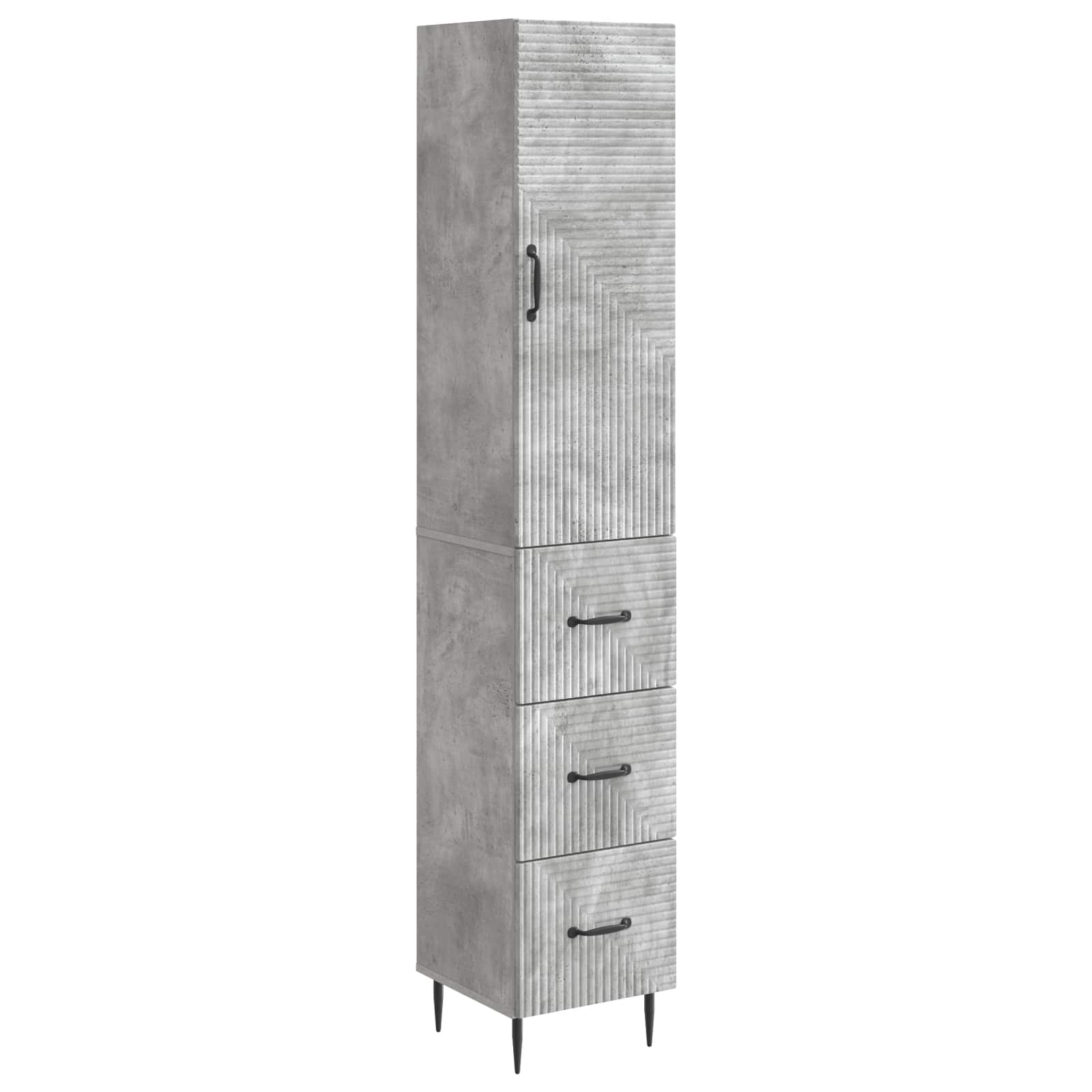 vidaXL Cabinet Set 2 pcs 33 x 34.5 x 90 cm Engineered Wood 2