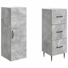 vidaXL Cabinet Set 2 pcs 33 x 34.5 x 90 cm Engineered Wood 4