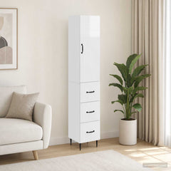 vidaXL Cabinet Set 2 pcs 33 x 34.5 x 90 cm Engineered Wood 1
