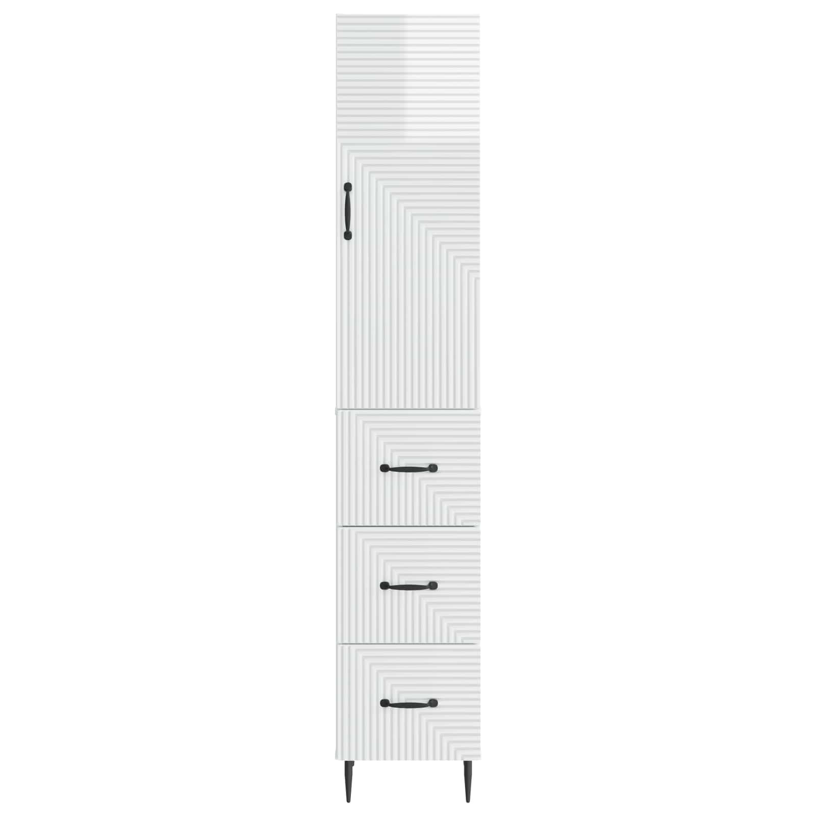 vidaXL Cabinet Set 2 pcs 33 x 34.5 x 90 cm Engineered Wood 5