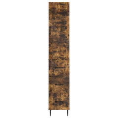 vidaXL Cabinet Set 2 pcs 33 x 34.5 x 90 cm Engineered Wood Smoked Oak 5