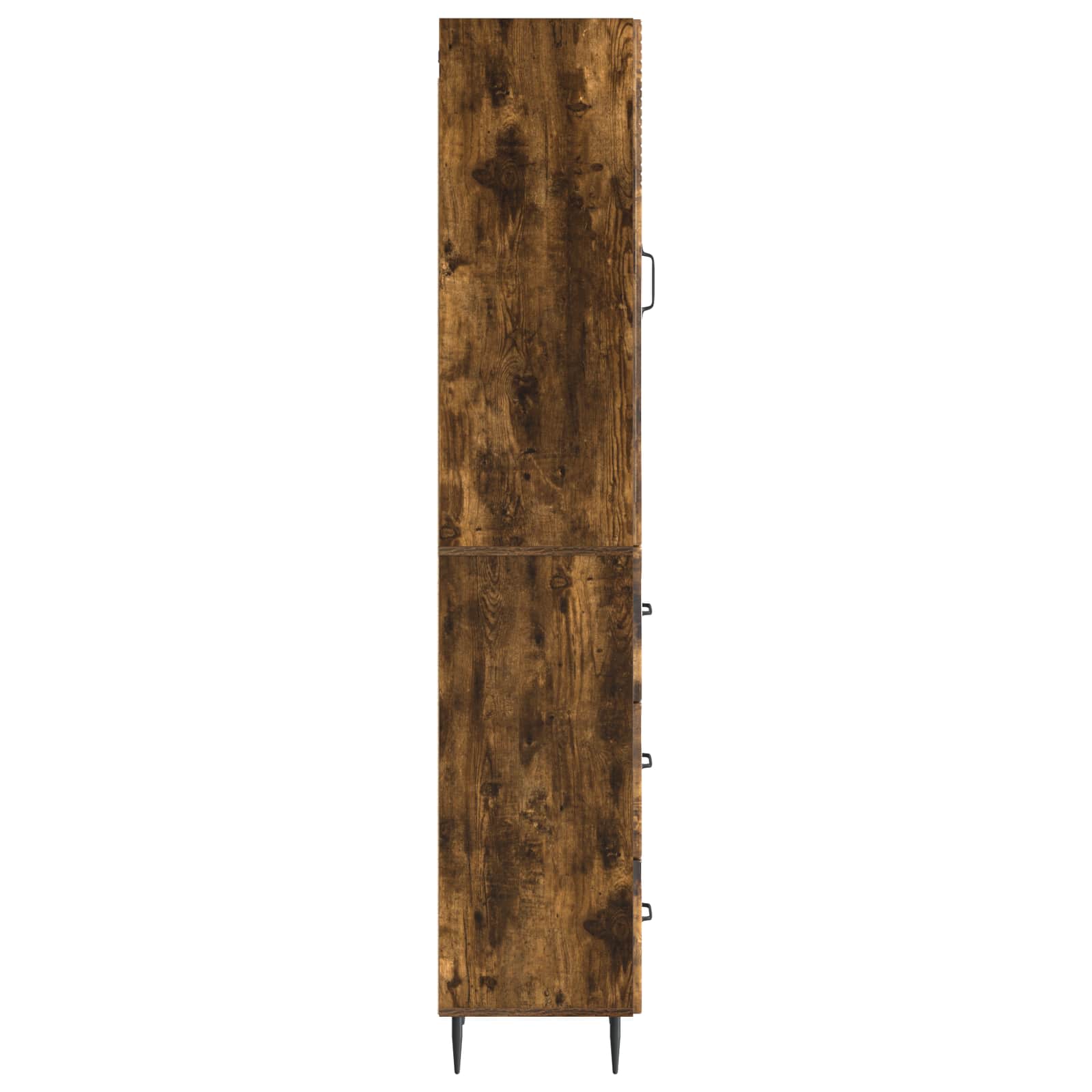 vidaXL Cabinet Set 2 pcs 33 x 34.5 x 90 cm Engineered Wood Smoked Oak 6