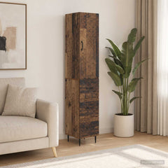 vidaXL Cabinet Set 2 pcs 33 x 34.5 x 90 cm Engineered Wood Old Wood 1