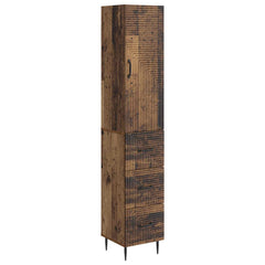 vidaXL Cabinet Set 2 pcs 33 x 34.5 x 90 cm Engineered Wood Old Wood 2