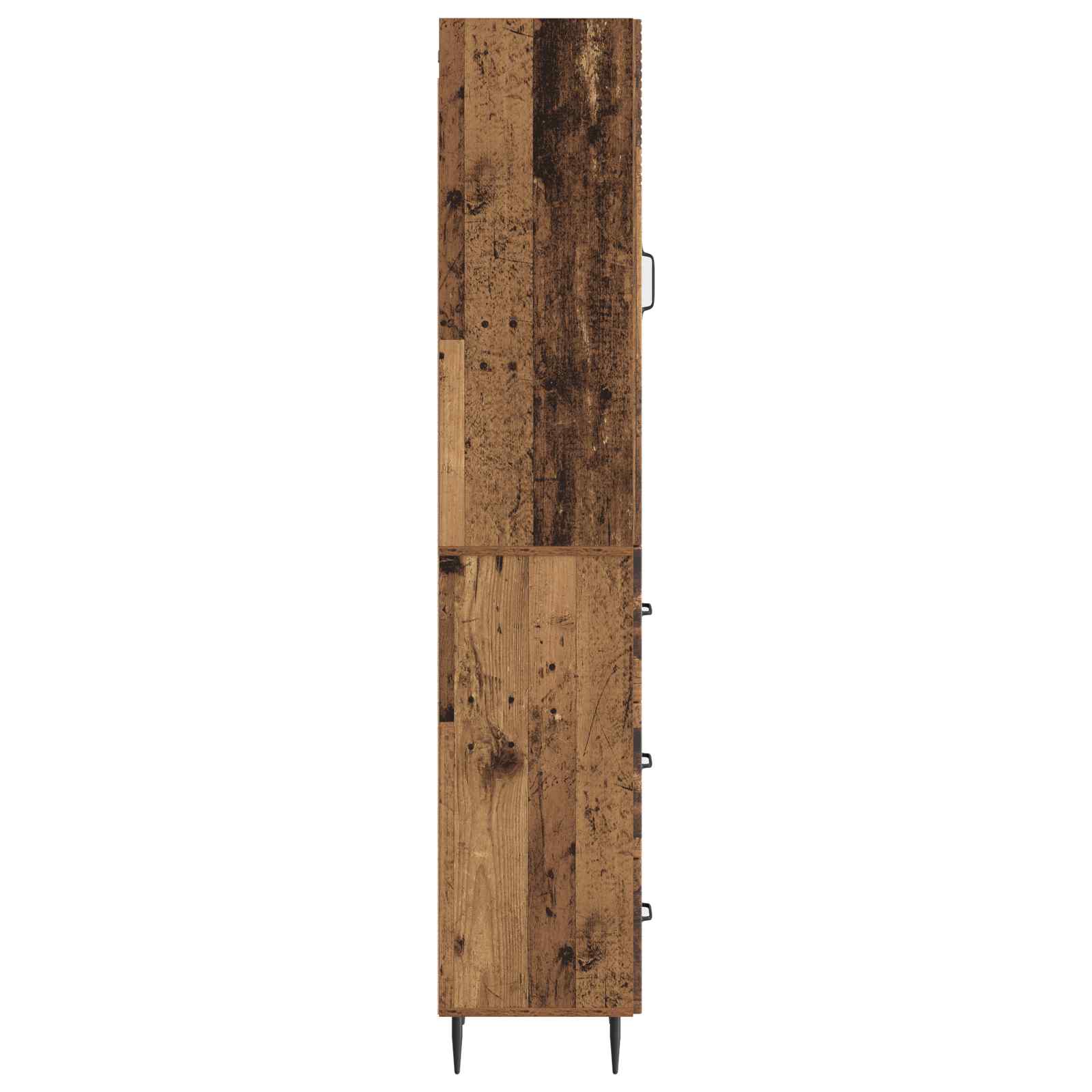 vidaXL Cabinet Set 2 pcs 33 x 34.5 x 90 cm Engineered Wood Old Wood 6