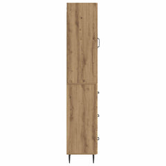 vidaXL Cabinet Set 2 pcs 33 x 34.5 x 90 cm Engineered Wood Artisan Oak 6