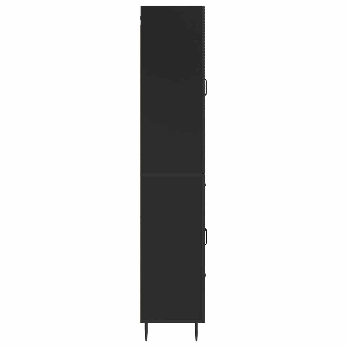 vidaXL Cabinet Set 2 pcs Black 66 x 34.5 x 89.5 cm Engineered Wood 6