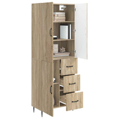 vidaXL Cabinet Set 2 pcs Sonoma Oak 66 x 34.5 x 89.5 cm 3