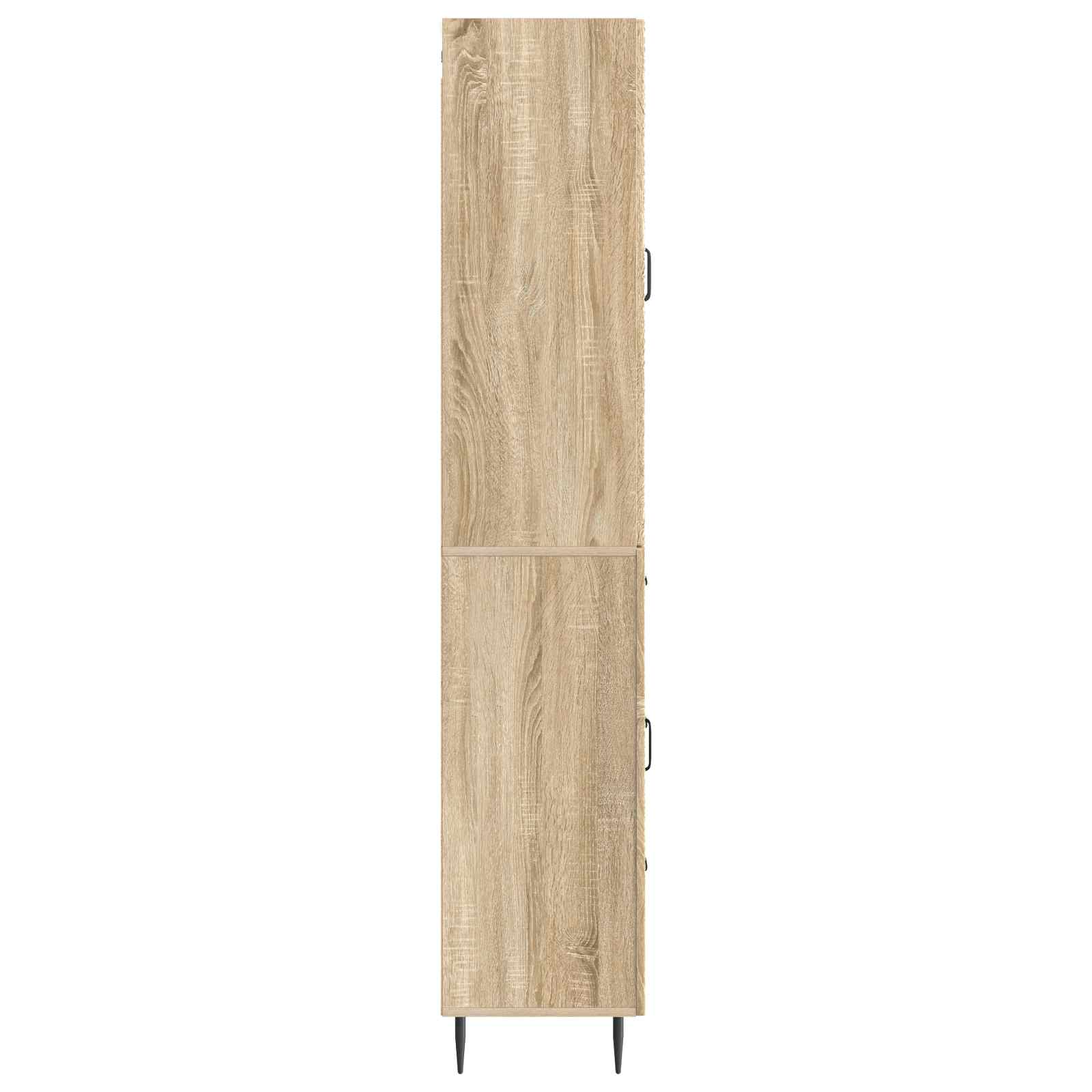 vidaXL Cabinet Set 2 pcs Sonoma Oak 66 x 34.5 x 89.5 cm 6