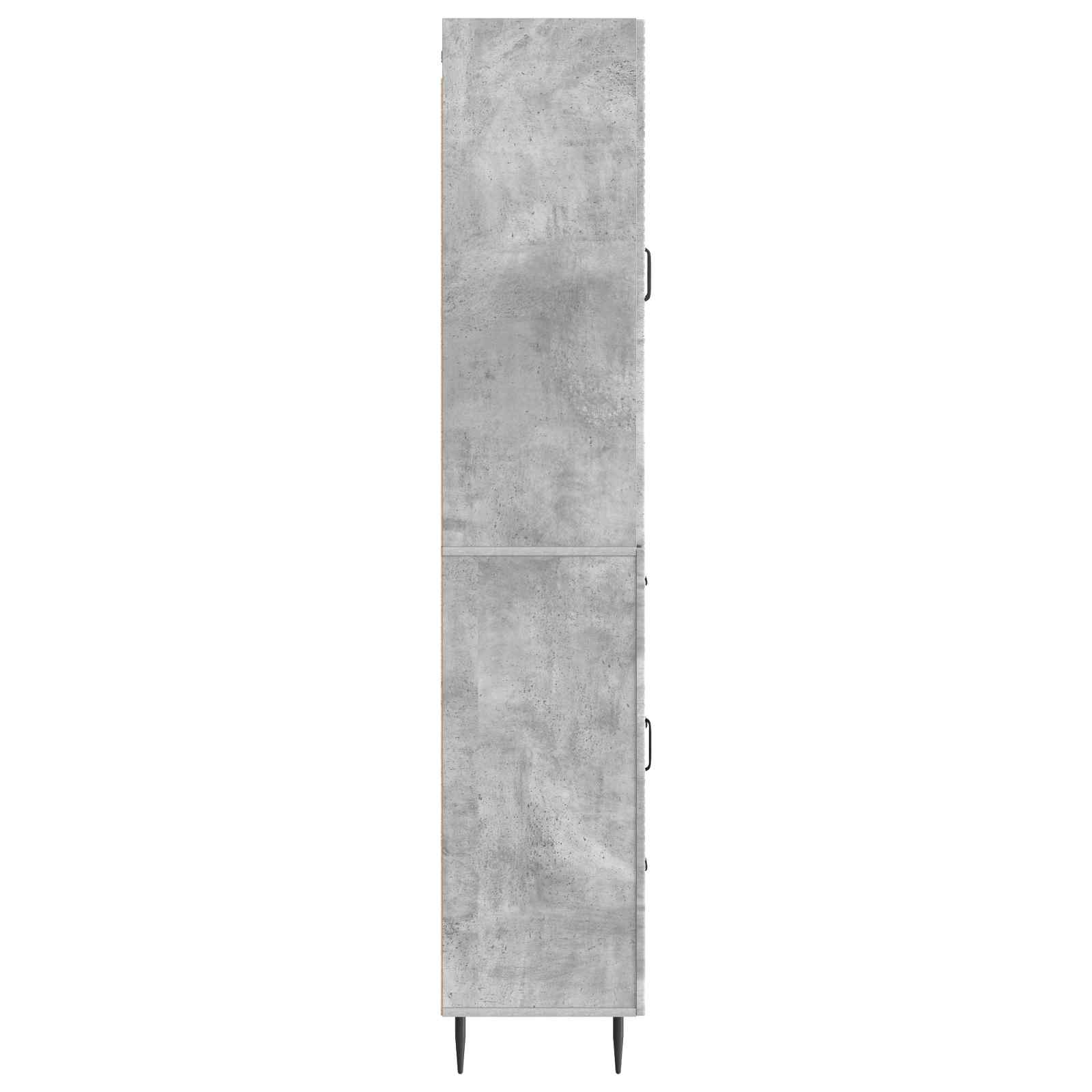 vidaXL Cabinet Set 2 pcs Concrete Grey 66 x 34.5 x 89.5 cm 6