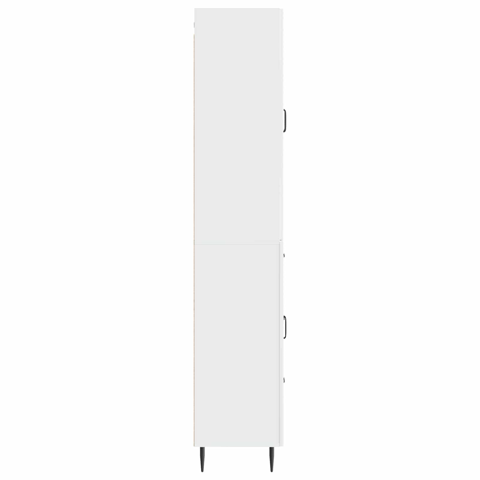 vidaXL Cabinet Set 2 pcs High Gloss White 66 x 34.5 x 89.5 cm 6