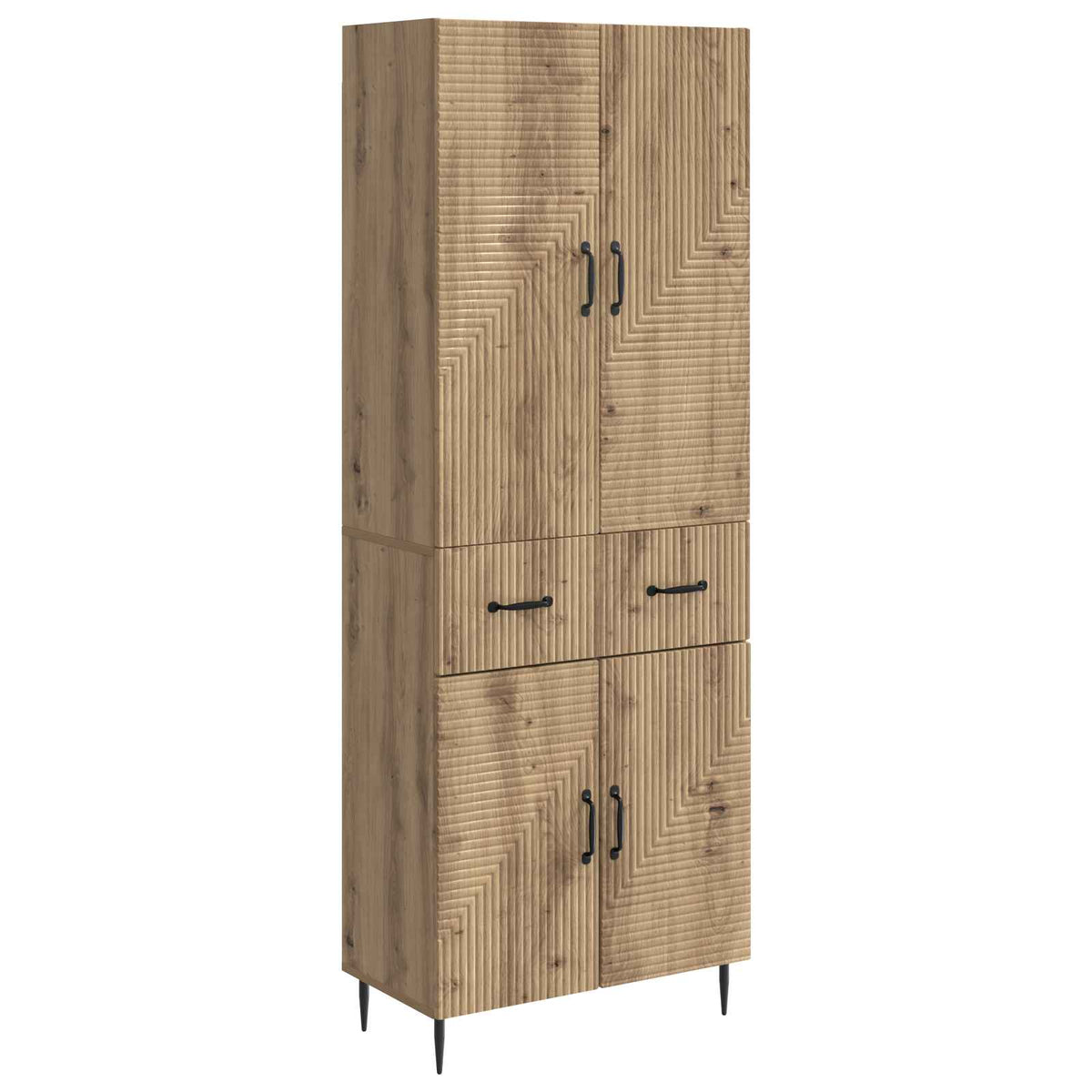 Cabinet Set 2 pcs Engineered Wood Artisan oak