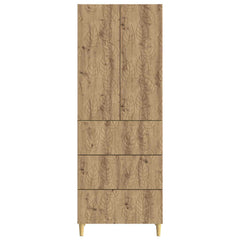 vidaXL Cabinet Set 2 pcs 66 x 34.5 x 90 cm Engineered Wood Artisan Oak 5