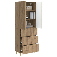 vidaXL Cabinet Set 2 pcs 66 x 34.5 x 90 cm Engineered Wood Artisan Oak 3