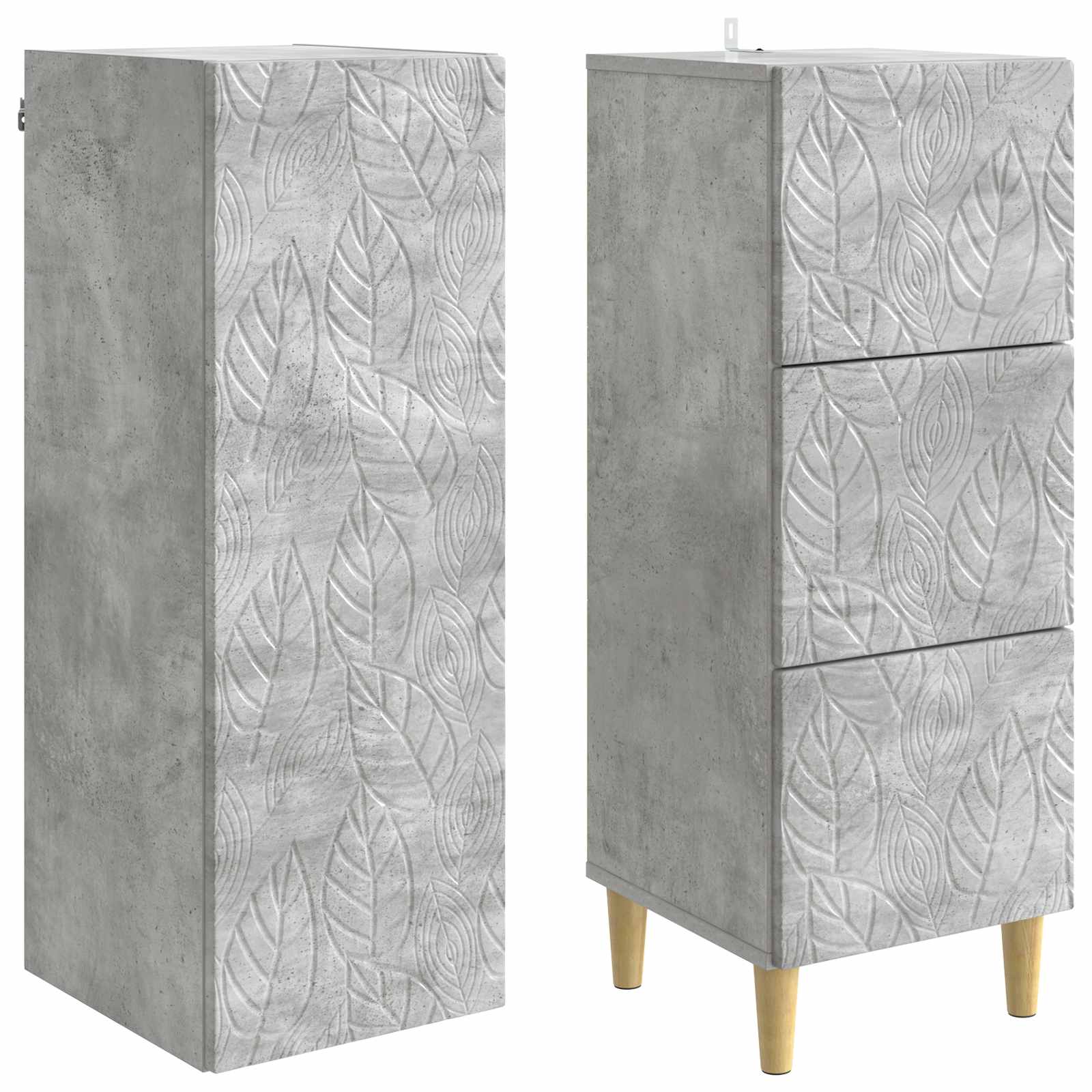 vidaXL Cabinet Set 2 pcs 33 x 34.5 x 90 cm Engineered Wood 4