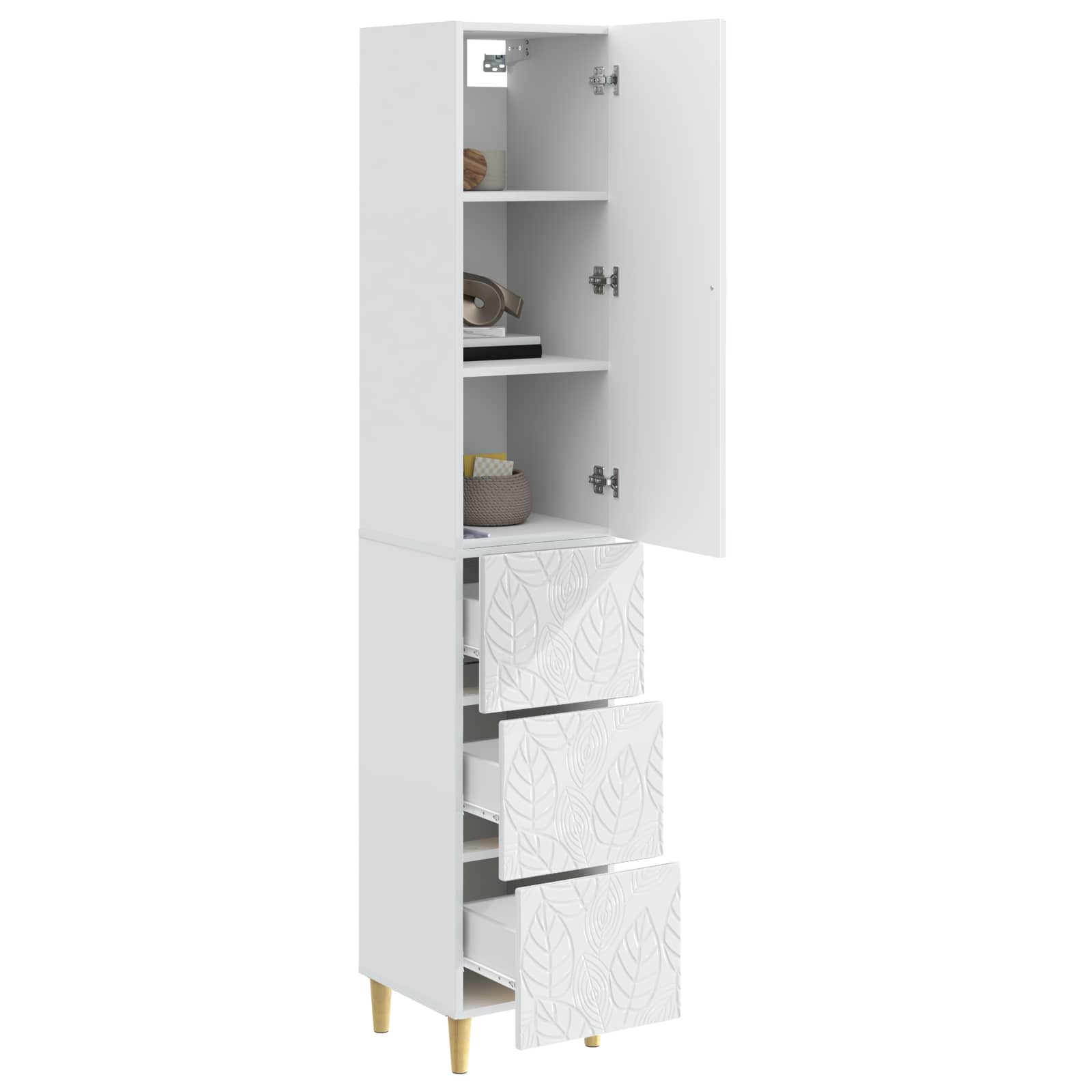 vidaXL Cabinet Set 2 pcs 33 x 34.5 x 90 cm Engineered Wood 3