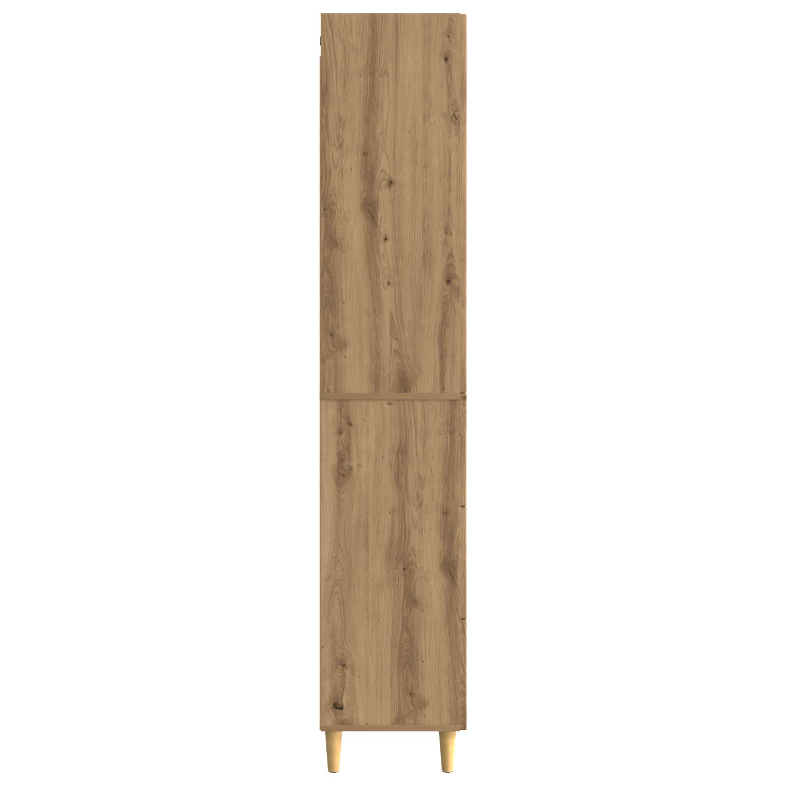 vidaXL Cabinet Set 2 pcs 33 x 34.5 x 90 cm Engineered Wood Artisan Oak 6