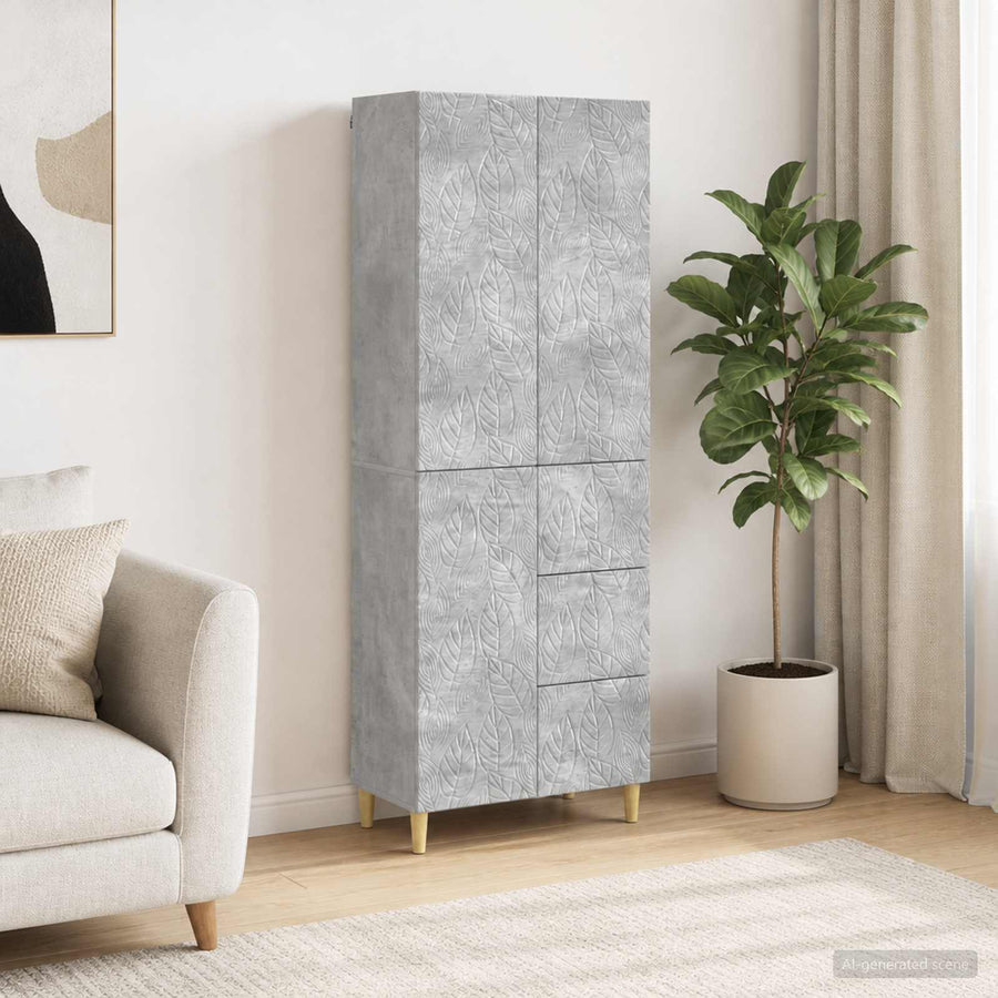 vidaXL 2 pcs Concrete Grey 1