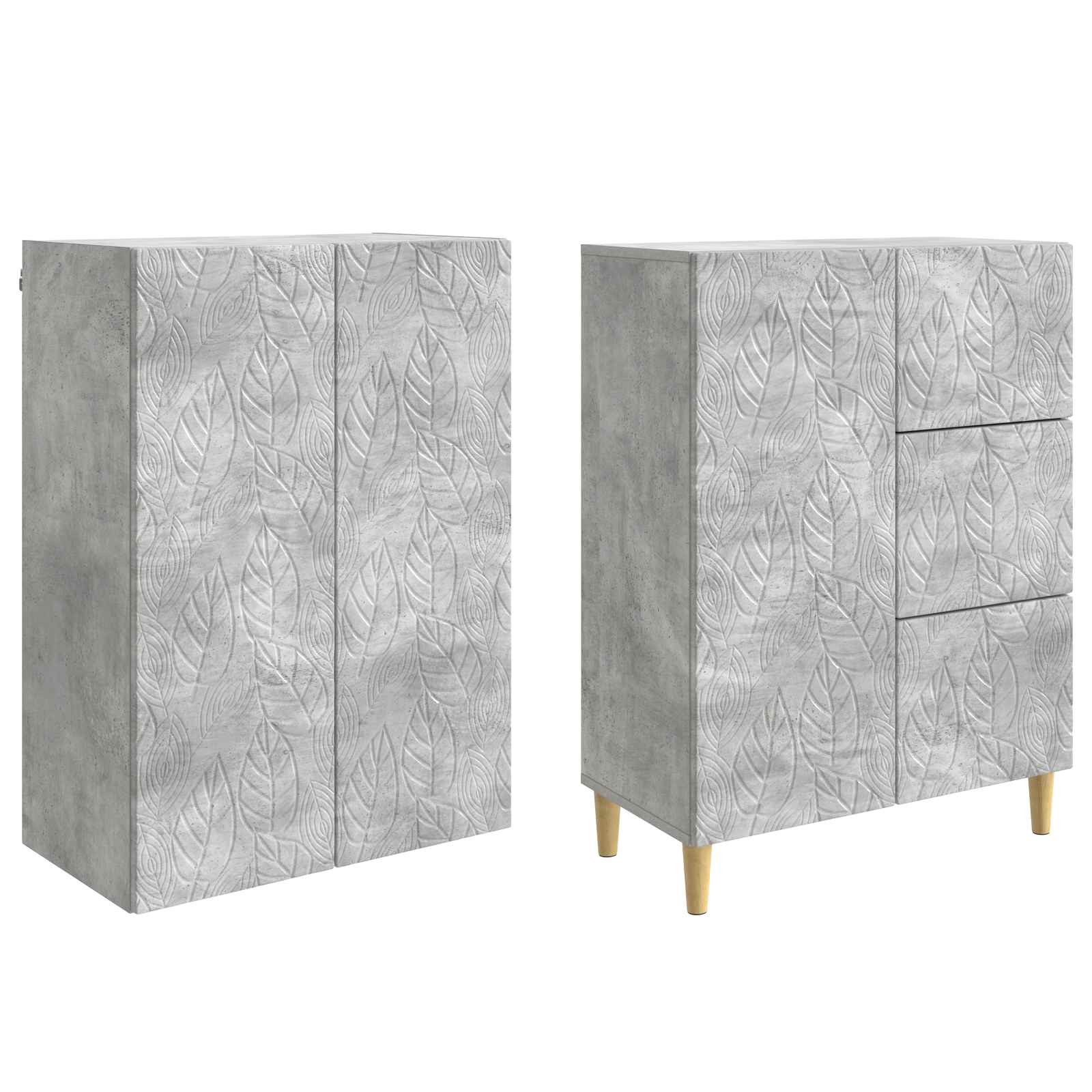 vidaXL 2 pcs Concrete Grey 4