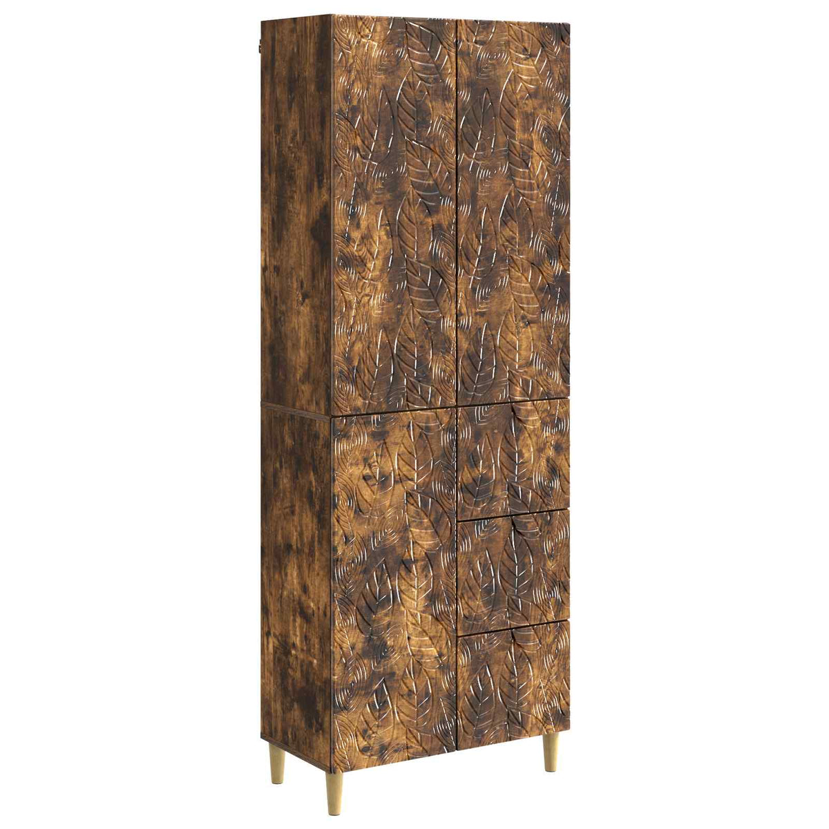 vidaXL 2 pcs Smoked Oak 2