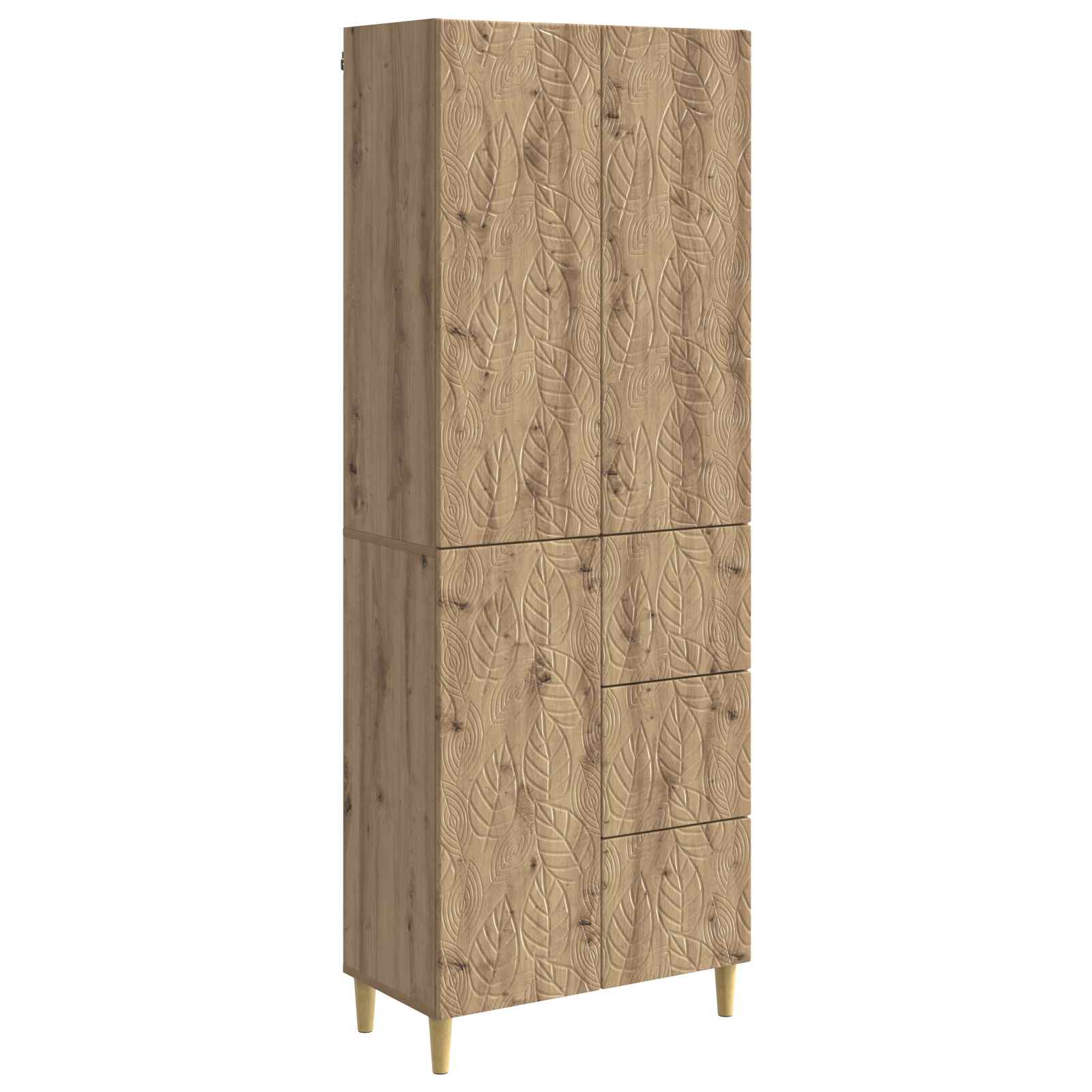 vidaXL 2 pcs Artisan Oak 2
