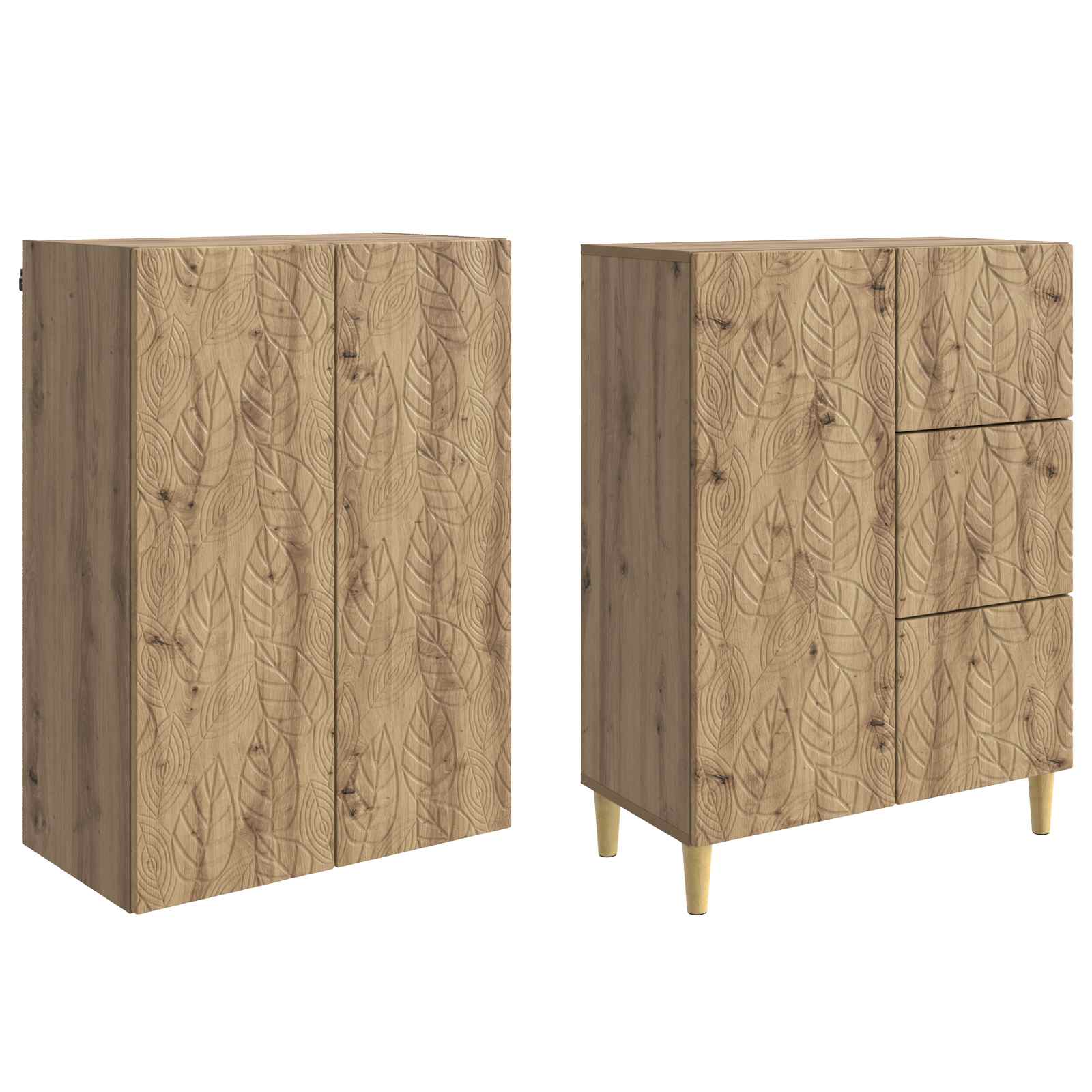 vidaXL 2 pcs Artisan Oak 4