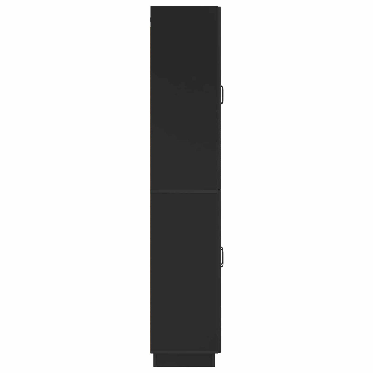 Cabinet Set 2 pcs Engineered Wood Black