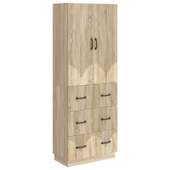 vidaXL Cabinet Set 2 pcs 66 x 34.5 x 87 cm Engineered Wood Sonoma Oak 2