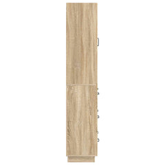 vidaXL Cabinet Set 2 pcs 66 x 34.5 x 87 cm Engineered Wood Sonoma Oak 6